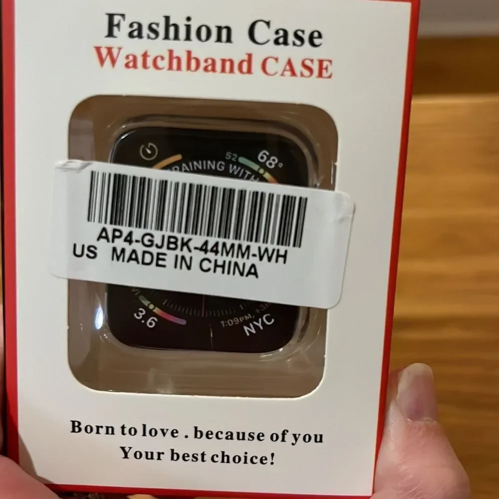 Clear rubber Apple Watch case